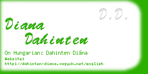 diana dahinten business card